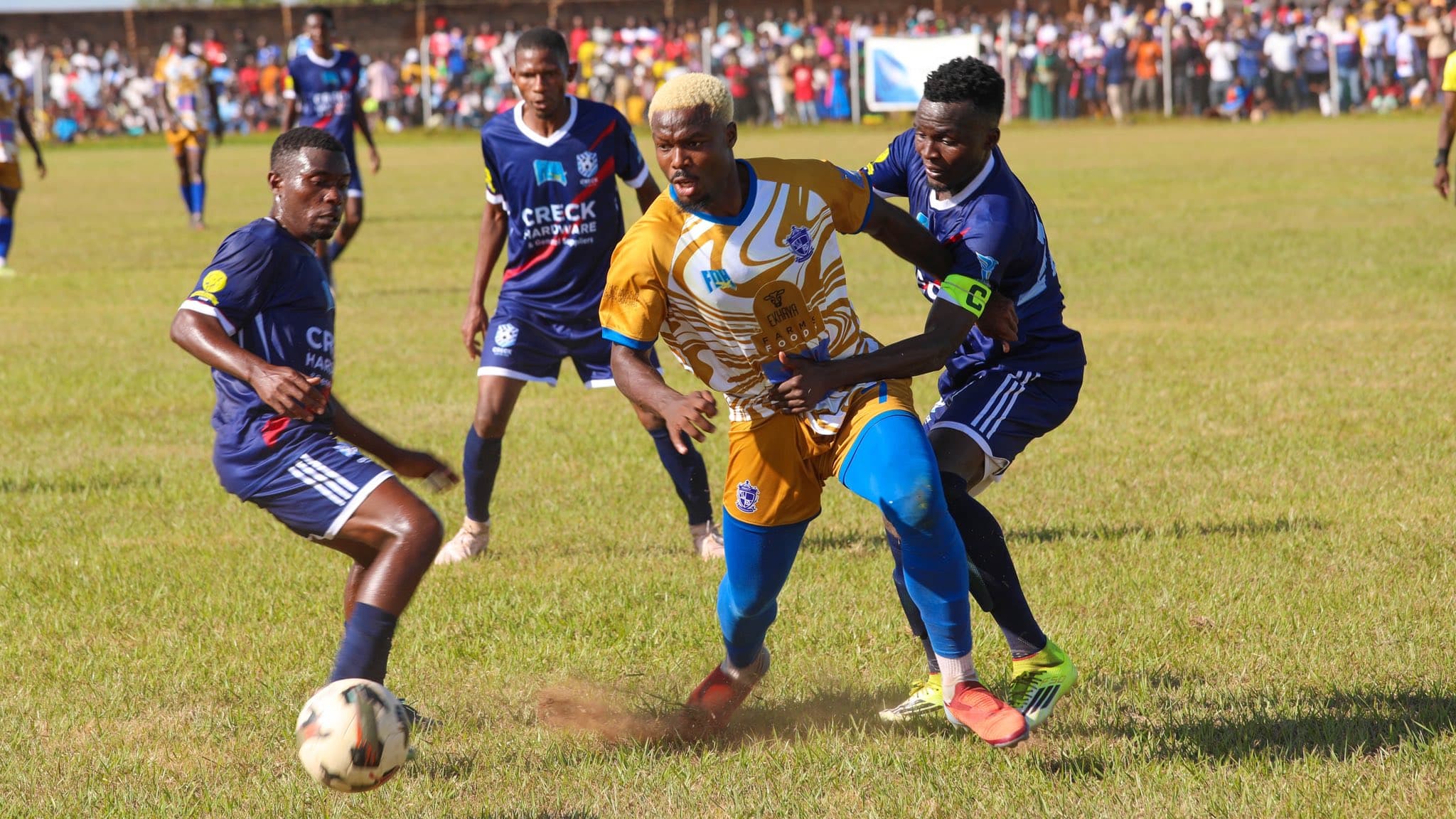 In action for Mighty Wanderers